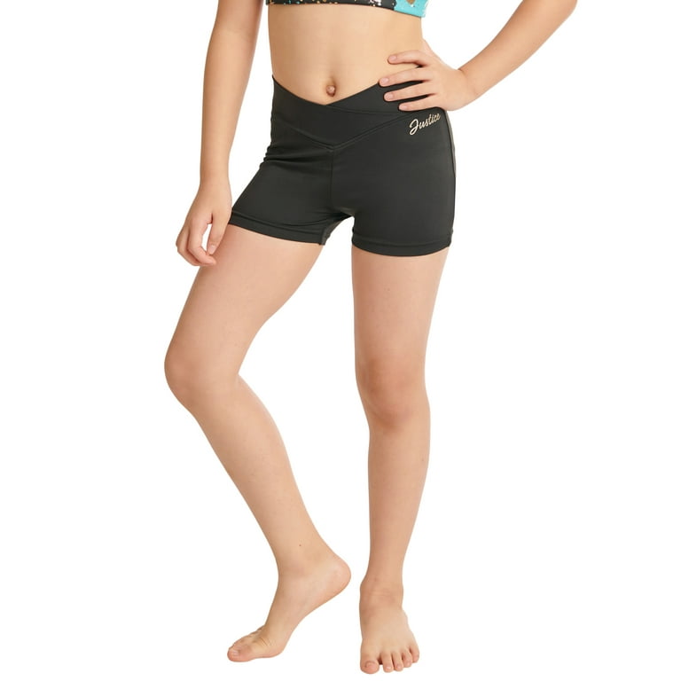 Justice Girls Black Dance Short, Sizes XS-XL - Walmart.com