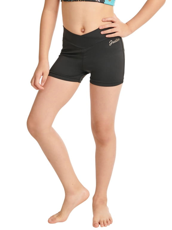 Girls Black Dance Shorts, Sizes XS-XL