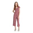 thumbnail image 1 of Justice Girls Button Front Ruffle Neckline Jumpsuit, Sizes XS-XLP, 1 of 4