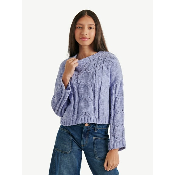 Justice Girls Cable Knit Sweater, Sizes XS - XLP