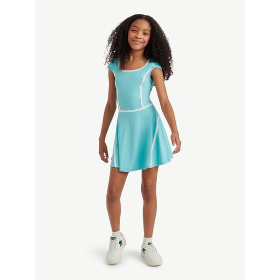 Justice Girls Cap Sleeve Active Dress, Sizes XS - L