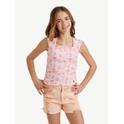 Justice Girls Cap Sleeve Cinch Tee, Sizes XS - XL