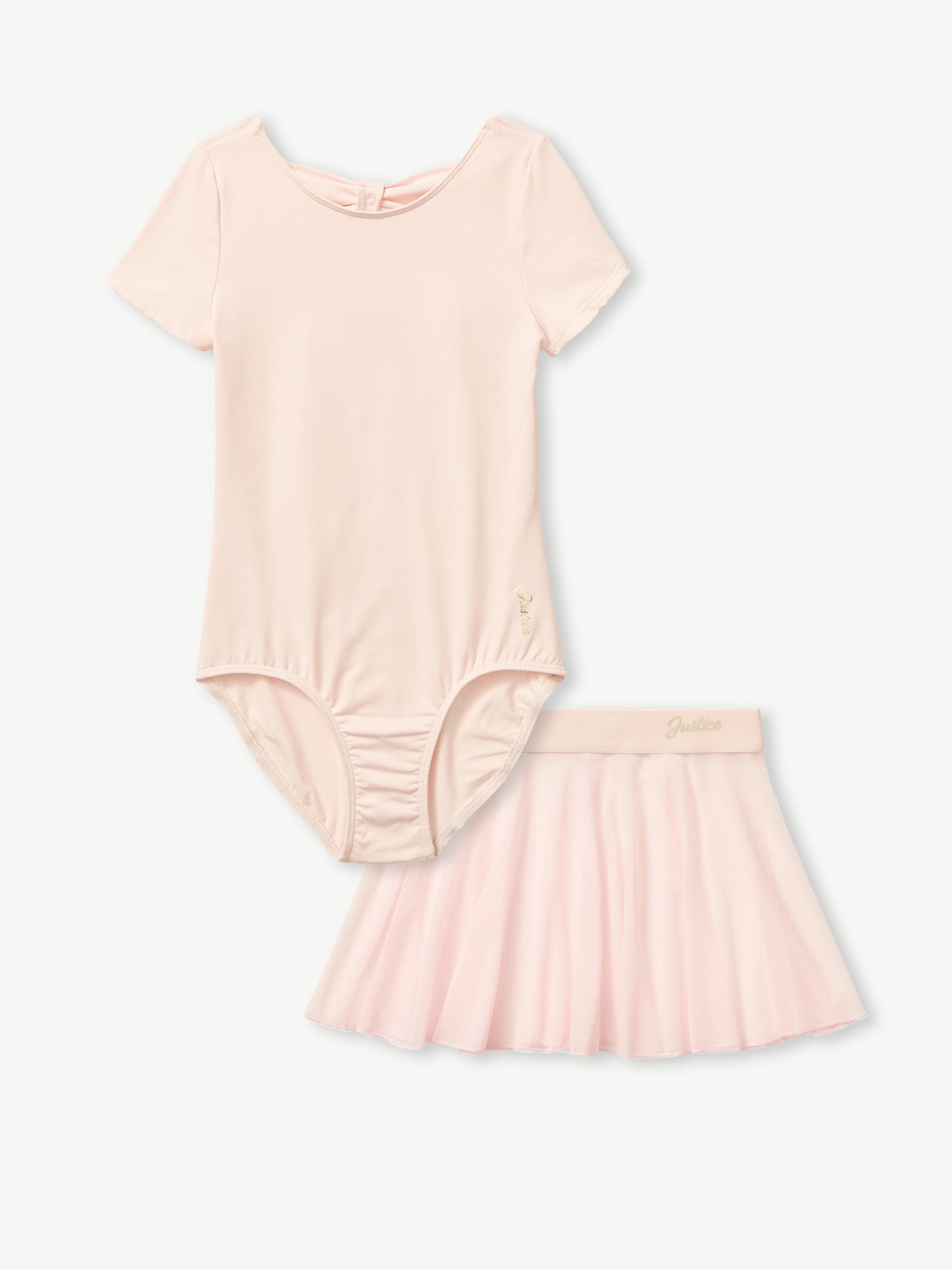 Justice Girls Cap Sleeve Leotard and Dance Skirt, Sizes XXS-XL