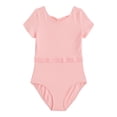 thumbnail image 1 of Justice Girls' Cap Sleeve Leotard with Satin Waistband, Sizes XS-XL, 1 of 4