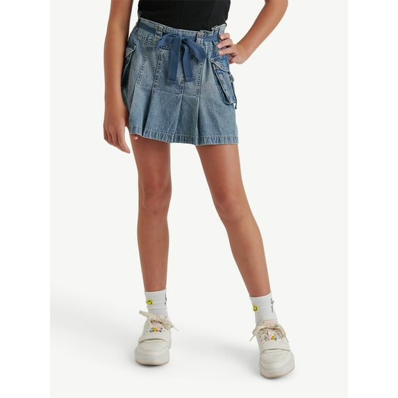 Justice Girls Chambray Cargo Skirt, Sizes XS - XLP