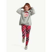 Justice Girls Christmas Hoodie and Legging 2-Piece Outfit Set, Sizes XS-XL & Plus
