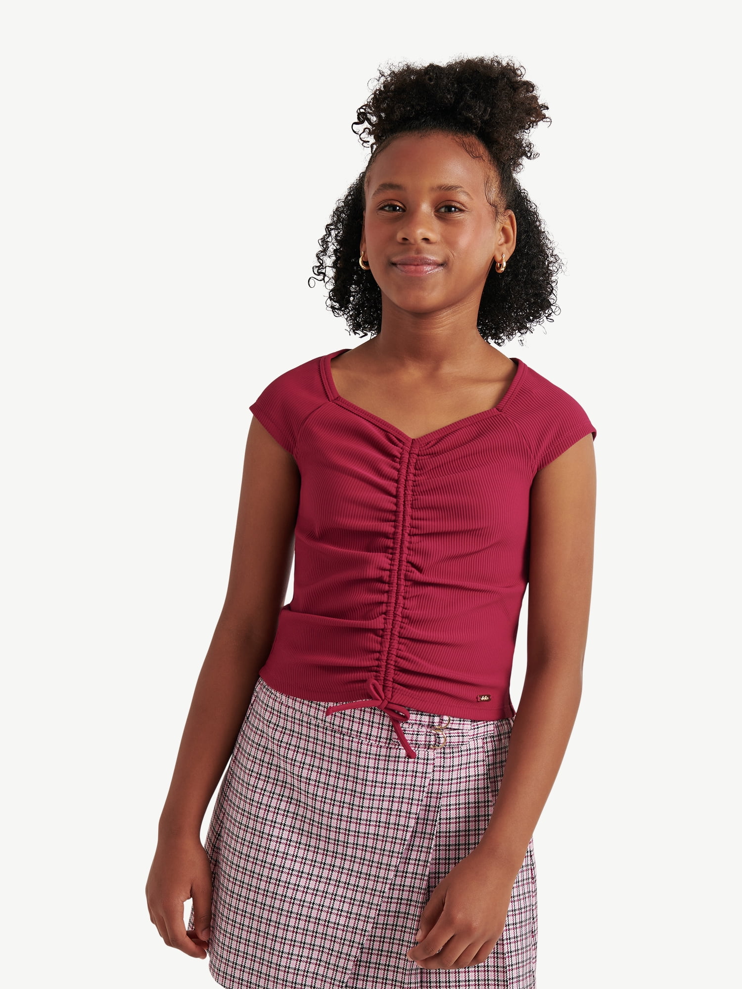 Justice Girls Cinch Base Layer Top, Sizes XS - XLP