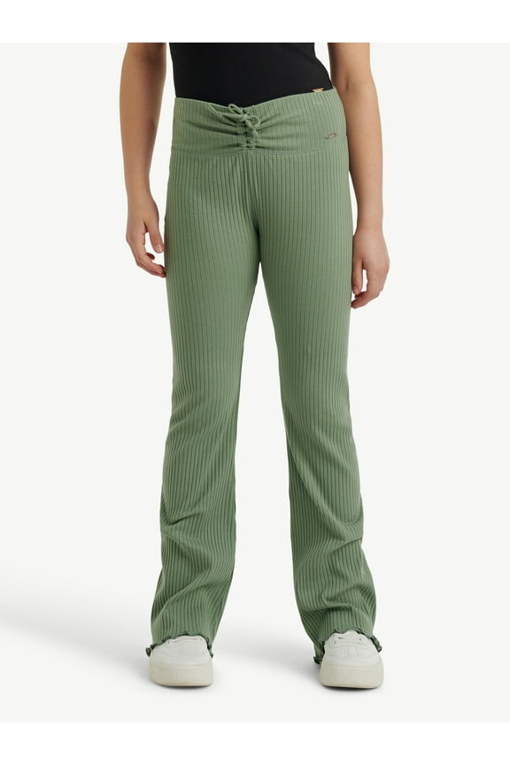 Girls Cinch Waistband Flare Pants, Sizes XS - XLP