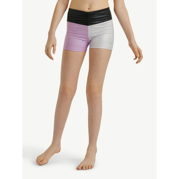 Justice Cinch Waistband Dance Shorts for Girls with Butterfly Print, Sizes XS-XL