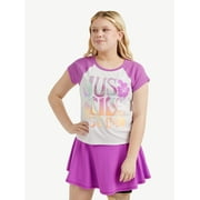 Justice Girls Colorblock Graphic T-Shirt, Sizes XS-XLP