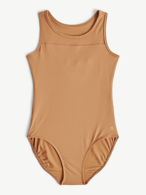 Girls' Core Sleeveless Leotard, Sizes XS-XL
