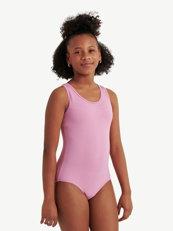 Girls' Core Sleeveless Leotard, Sizes XS-XL