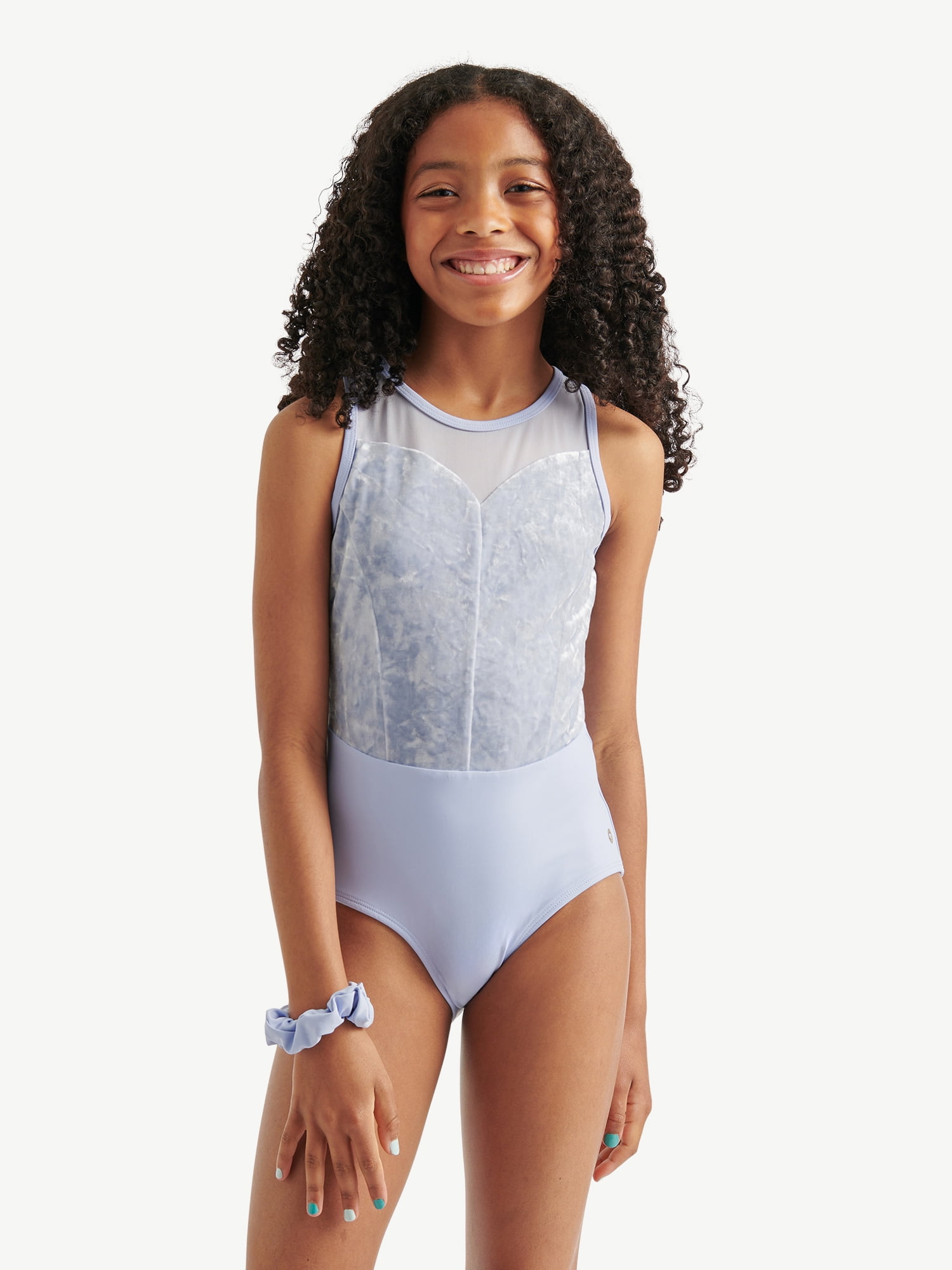 Justice Girls' Corset Seam Sweetheart Leotard, Sizes XS-XL