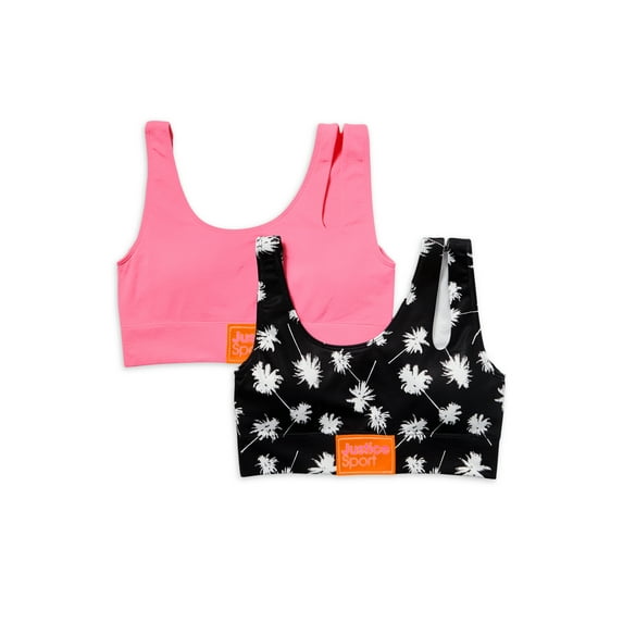 Justice Girls Cutout Bra, 2Pk, Sz 28-38