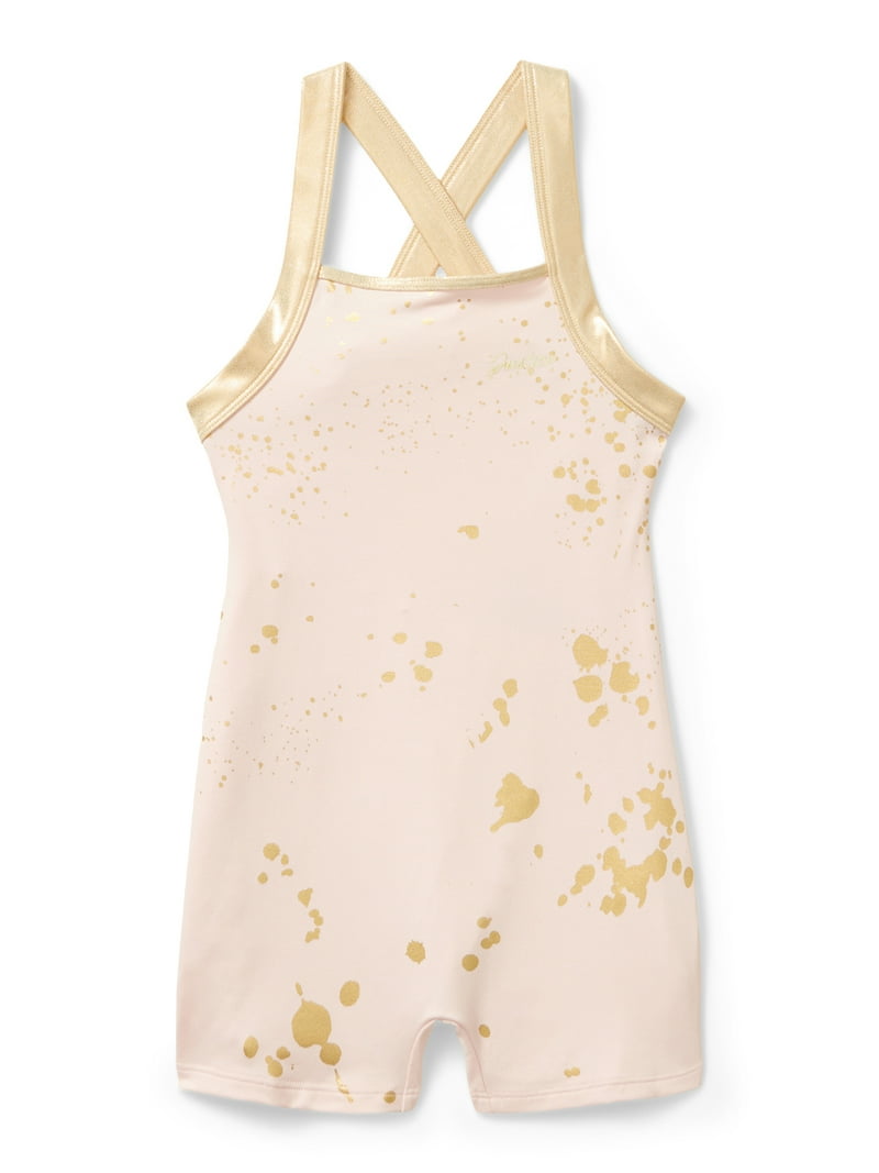 Justice Girls Dance and Gymnastics Biketard with Scrunchie, Sizes