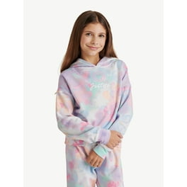 Justice Girls Velour Cargo Pocket Full Zip Hoodie, Sizes Xs