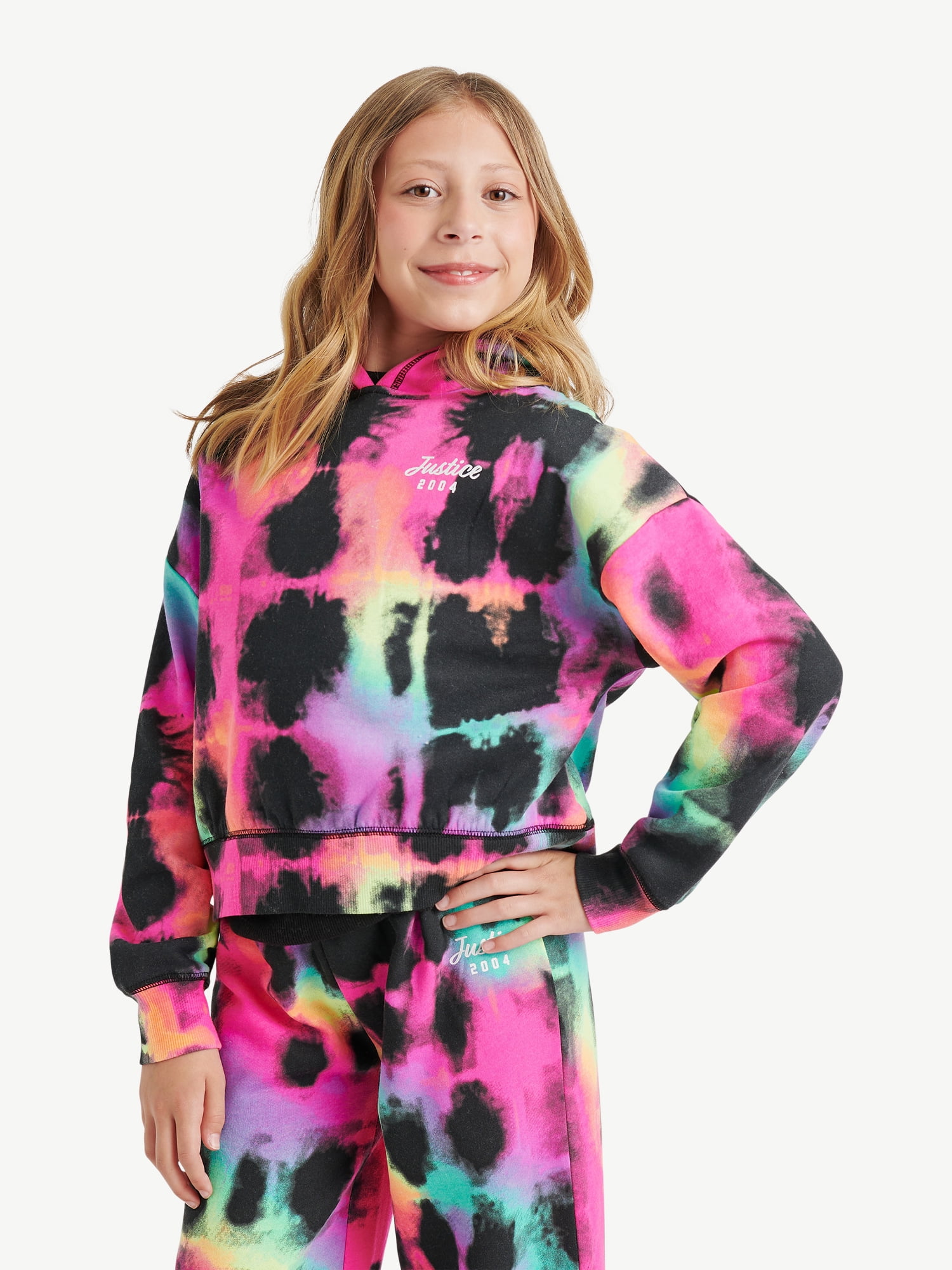 Justice Girls Fleece Hoodie, Sizes XS - XLP - Walmart.com