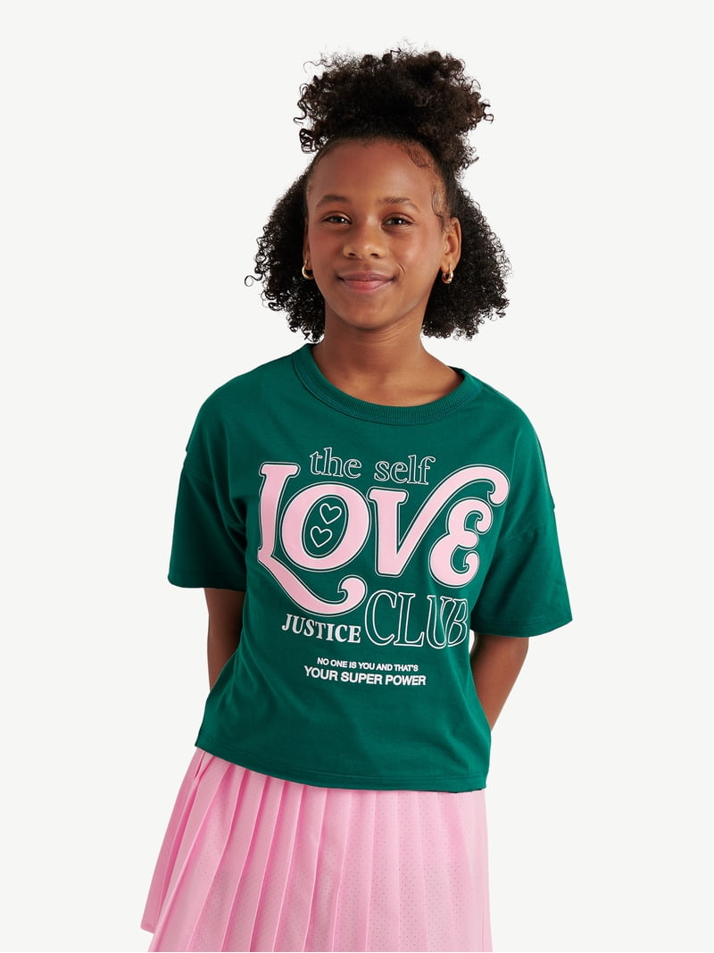 Justice Girls EDF Short Sleeve Tee, Sizes XS - XLP - Walmart.com