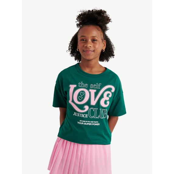 Justice Girls EDF Short Sleeve Tee, Sizes XS - XLP