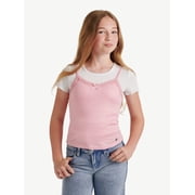 Justice Girls Cami 2fer Tee, Sizes XS - XLP