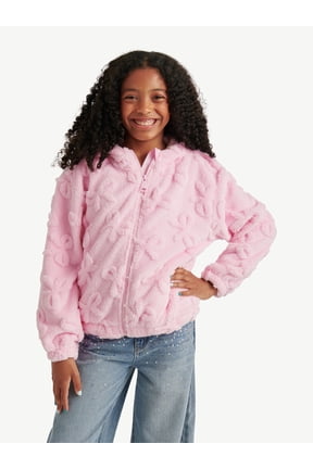 Girls Embossed Sherpa, Sizes XS - XL