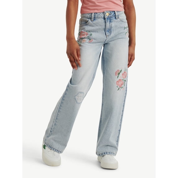 Justice Girls Embroidered Jean, Sizes 6-18, Slim & Plus