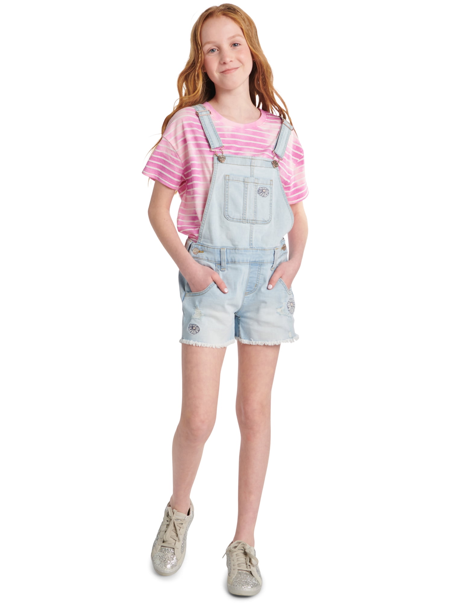 Justice Girls Embroidered Shortall Sizes 6 18 Slim Plus