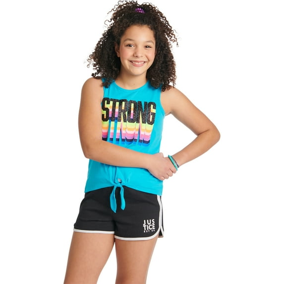 Justice Girls Everyday Faves Graphic Tank Top, Sizes 5-16 & Plus