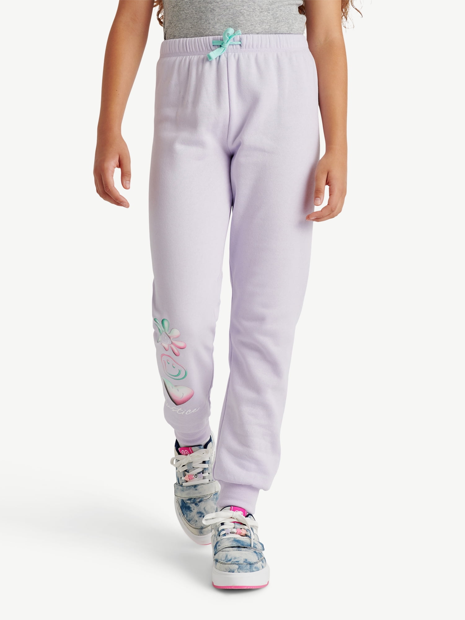 xxl　justice FLEXFLY FOP 5'10 Justice Girls Everyday Fleece Jogger Sweatpants, Sizes XS