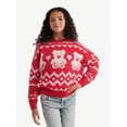 thumbnail image 1 of Justice Girls Bear Sweater, Sizes XS - XLP, 1 of 7