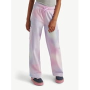 Justice Girls Fleece Cargo Wide Leg Pants, Sizes XS - XLP