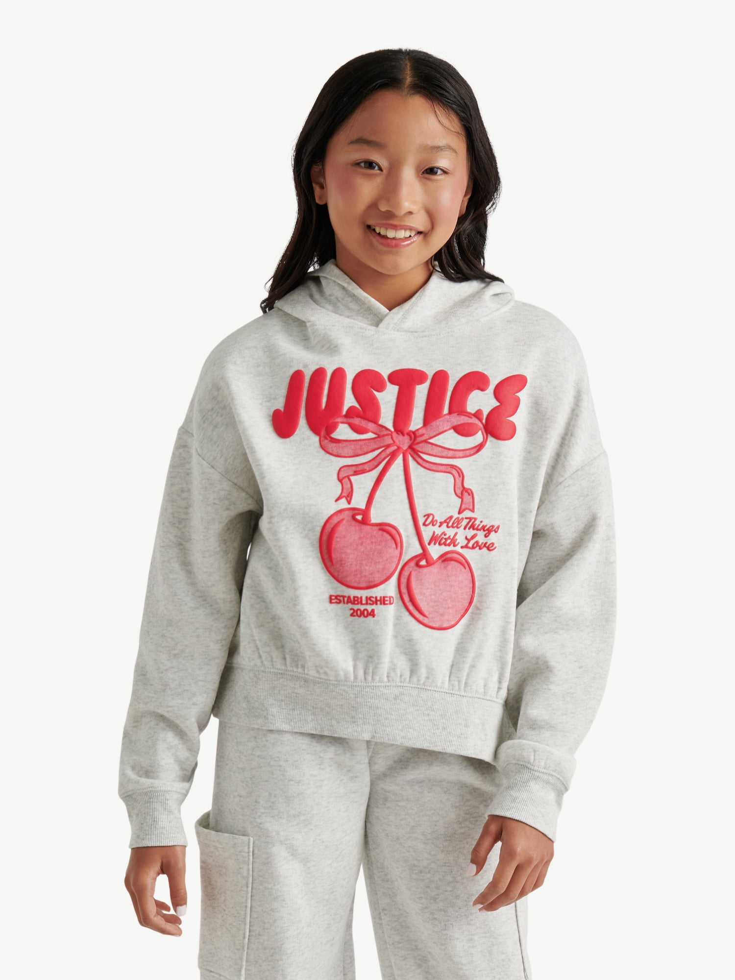 Justice Girls Fleece Hoodie, Sizes XS - XLP