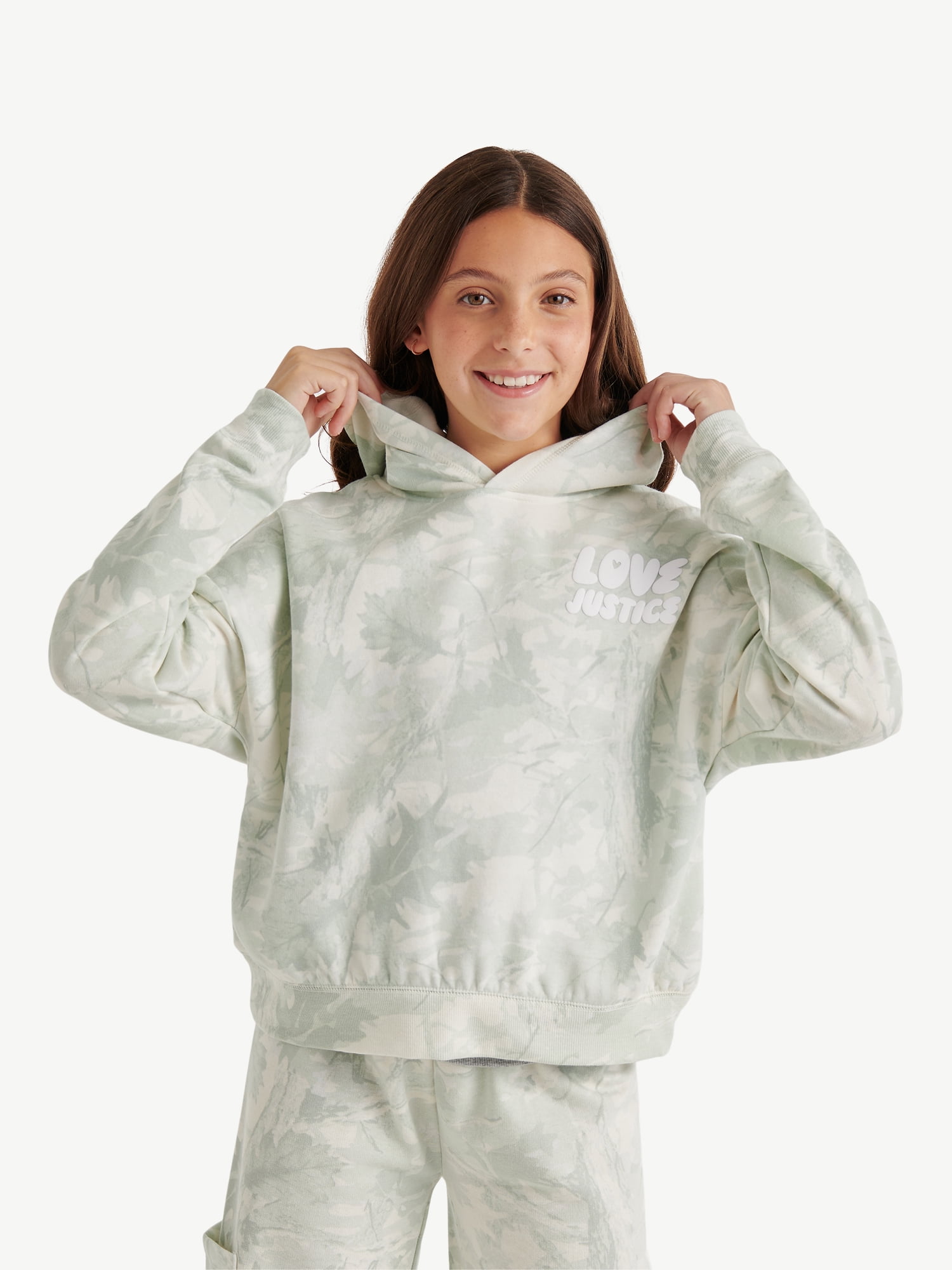 Justice Girls Fleece Hoodie, Sizes XS - XLP