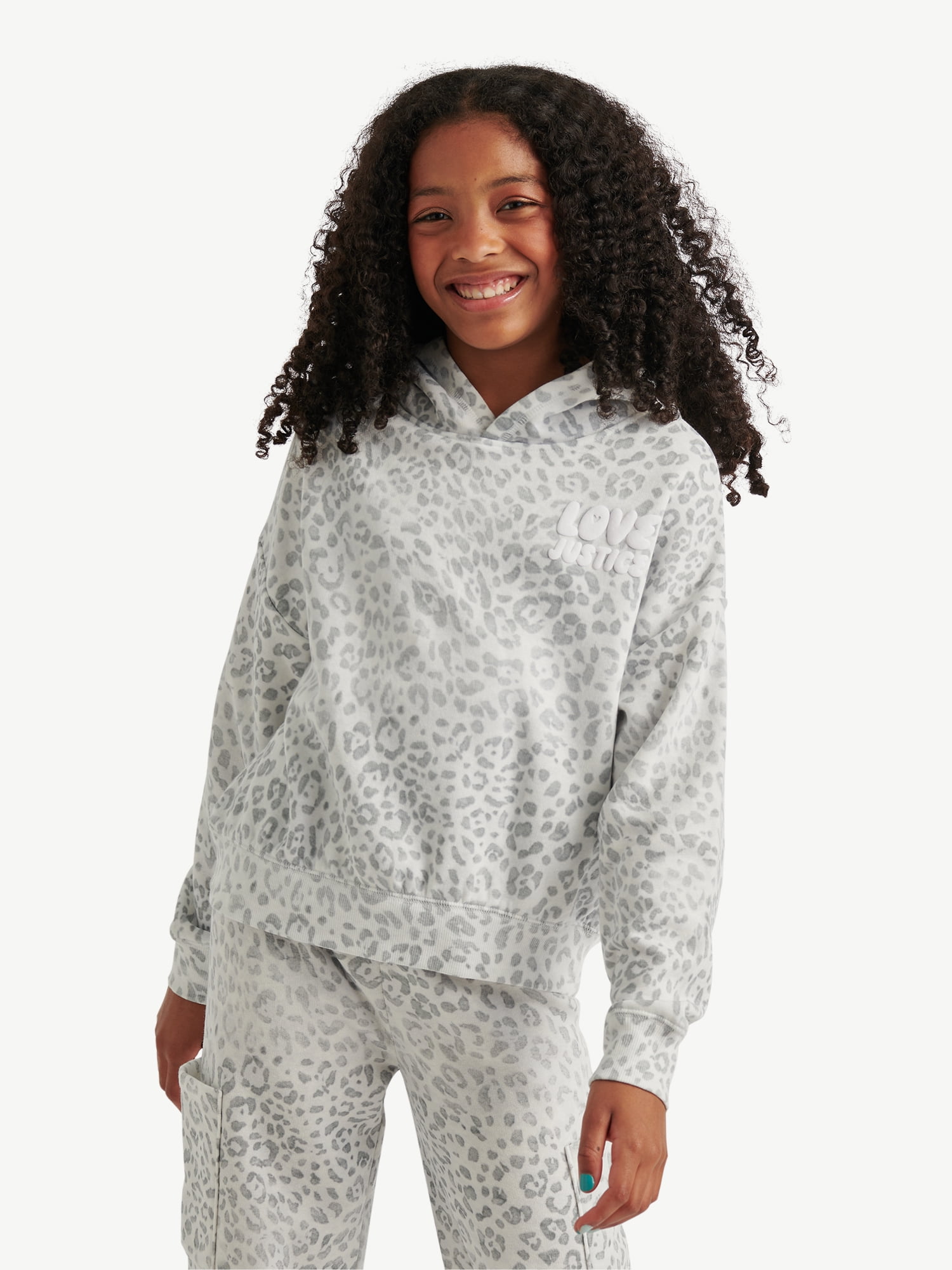 Justice Girls Fleece Hoodie, Sizes XS - XLP