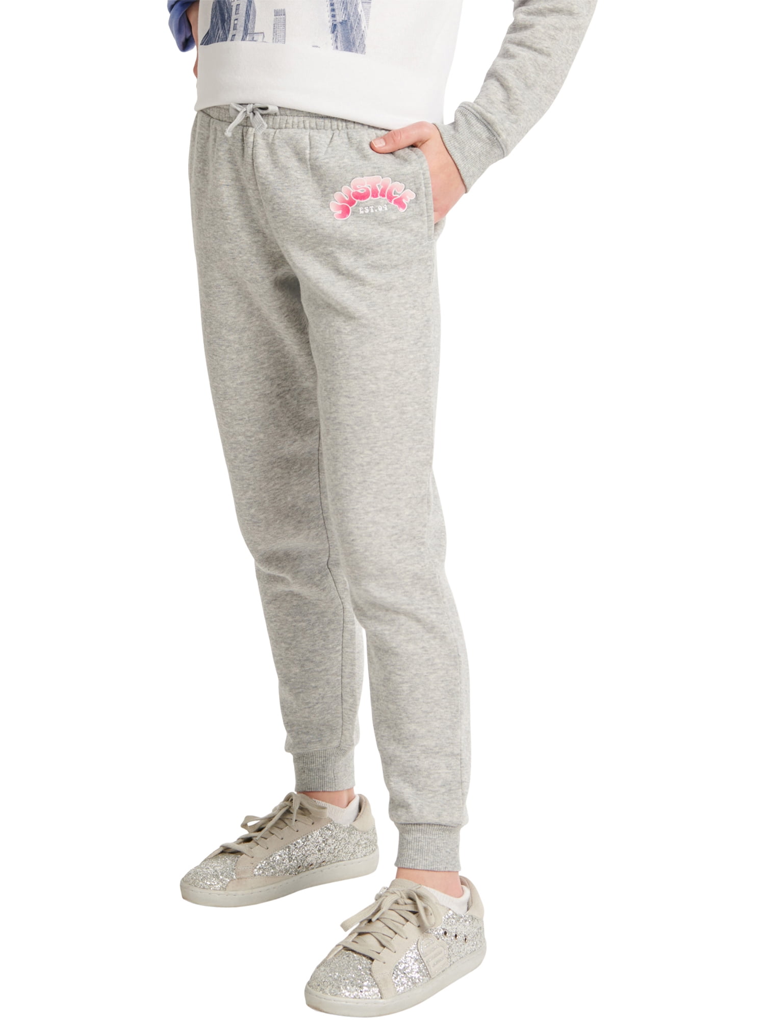 RBX Girls' 2-Pack Joggers - paint spl, 7 - 8 (Big Girls) 