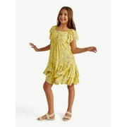 Girls Flutter Sleeve Dress, Sizes XS - XLP