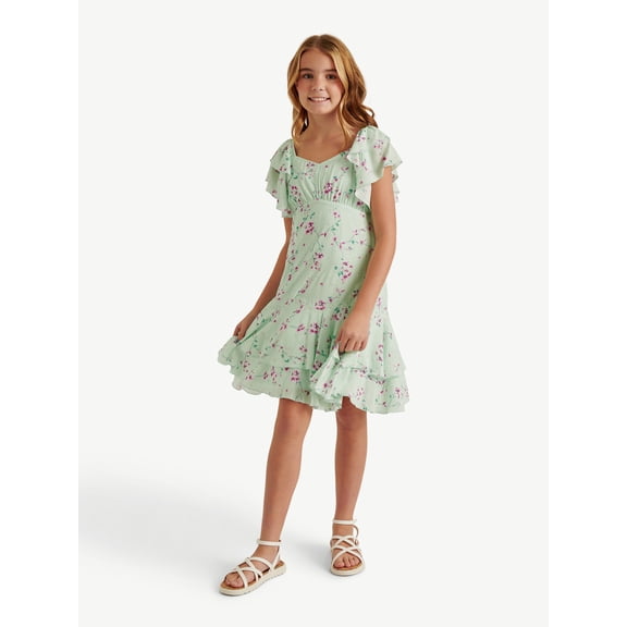 Justice Girls Flutter Sleeve Dress, Sizes XS - XLP