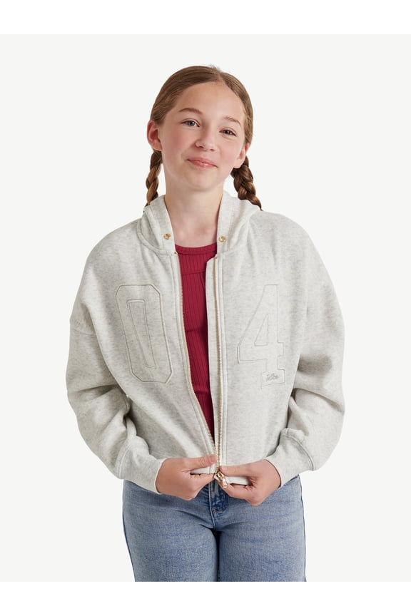 Girls Full Zip Fleece Hoodie, Sizes XS - XLP