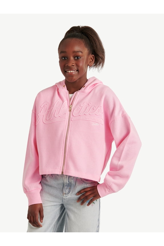 Girls Full Zip Fleece Hoodie, Sizes XS - XLP