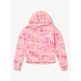 thumbnail image 1 of Justice Girls Graphic Fleece Hoodie, Sizes XS-XLP, 1 of 4