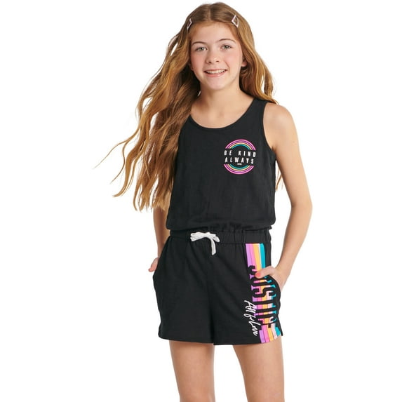 Justice Girls Graphic Romper, Sizes XS-XXL