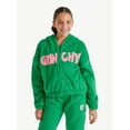 thumbnail image 1 of Justice Girls Grinch Collab Full-Zip Hoodie, Sizes XS - XLP, 1 of 6
