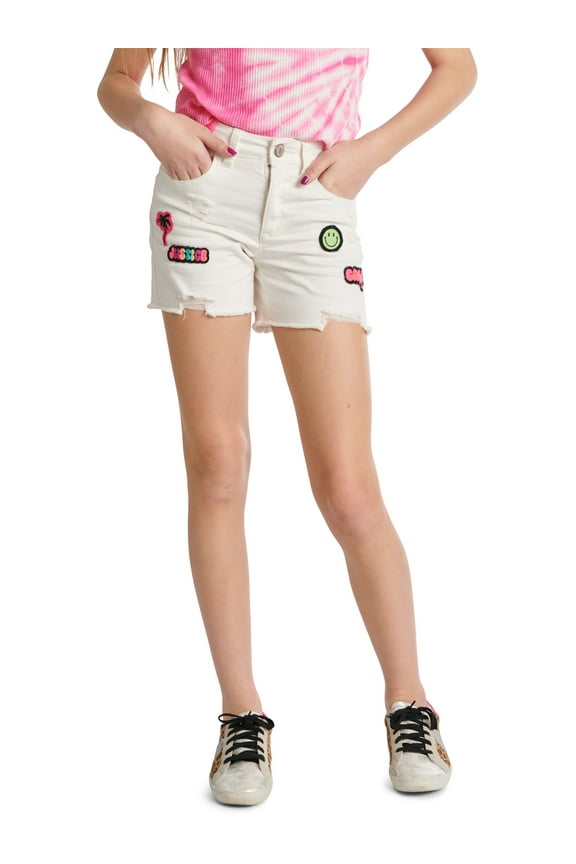 Girls High Rise Midi Short, Sizes 6-18, Slim & Plus