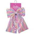 thumbnail image 1 of Justice Girls Iridescent Multi Sequin Bow Hair Barrette, 1 of 1