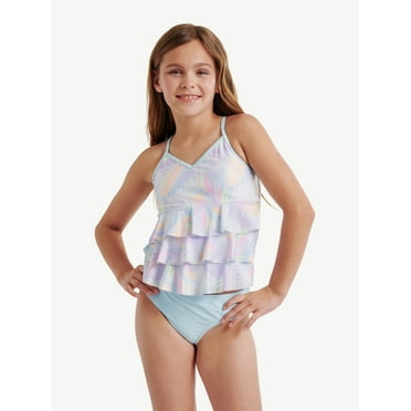 Justice Girls Layer Tankini Swimsuit, Sizes XS-XLP