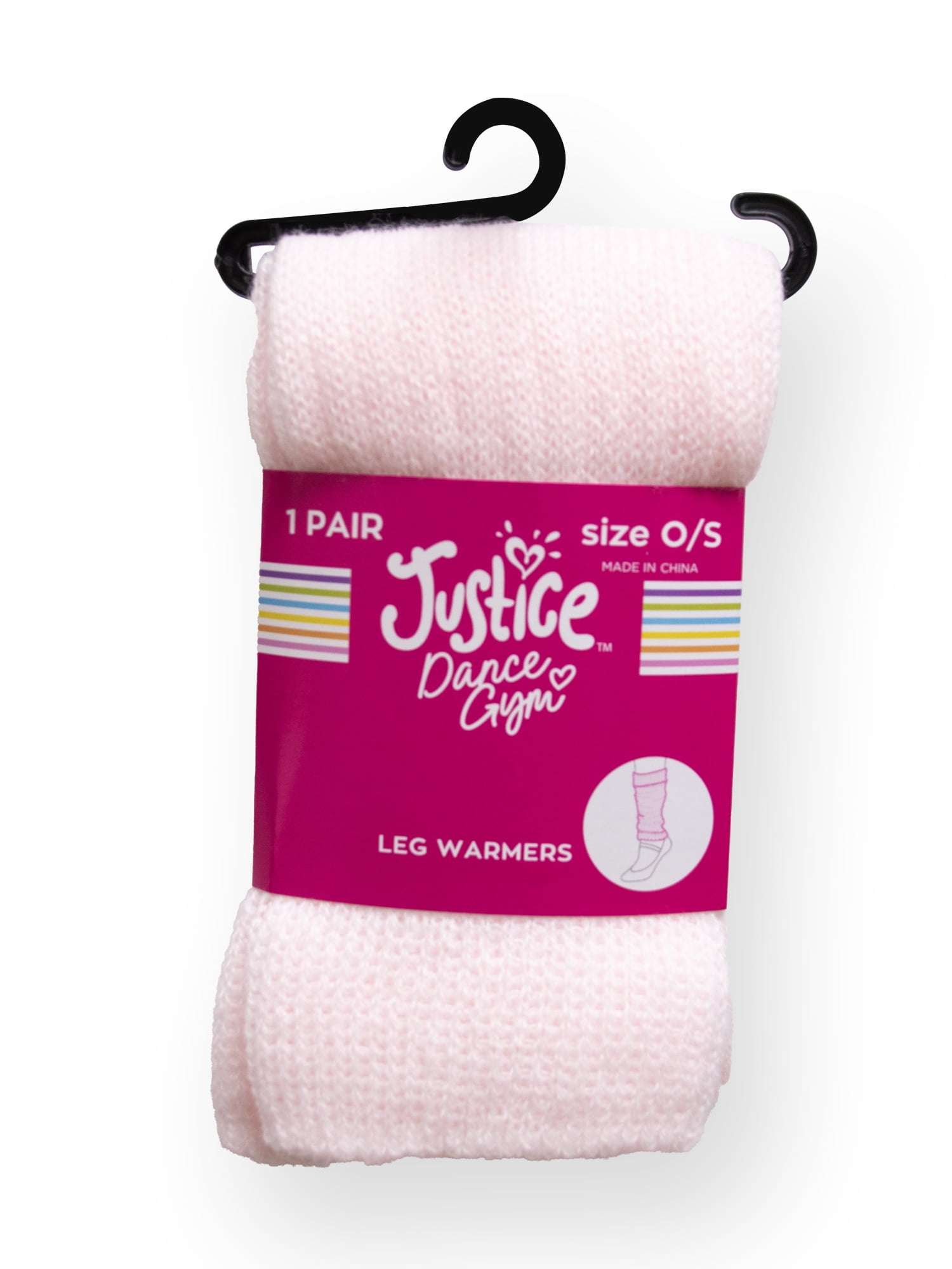 Justice Lightweight Ballet Leg Warmers for Girls and Tweens, One Size Fits Most