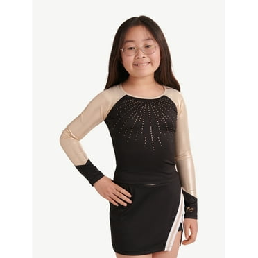 Justice Girls Long Sleeve Cheer Top, Sizes XS - XL