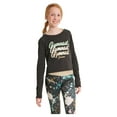 thumbnail image 1 of Justice Girls Long Sleeve Gymnastics T-Shirt, Sizes XS-XL, 1 of 4