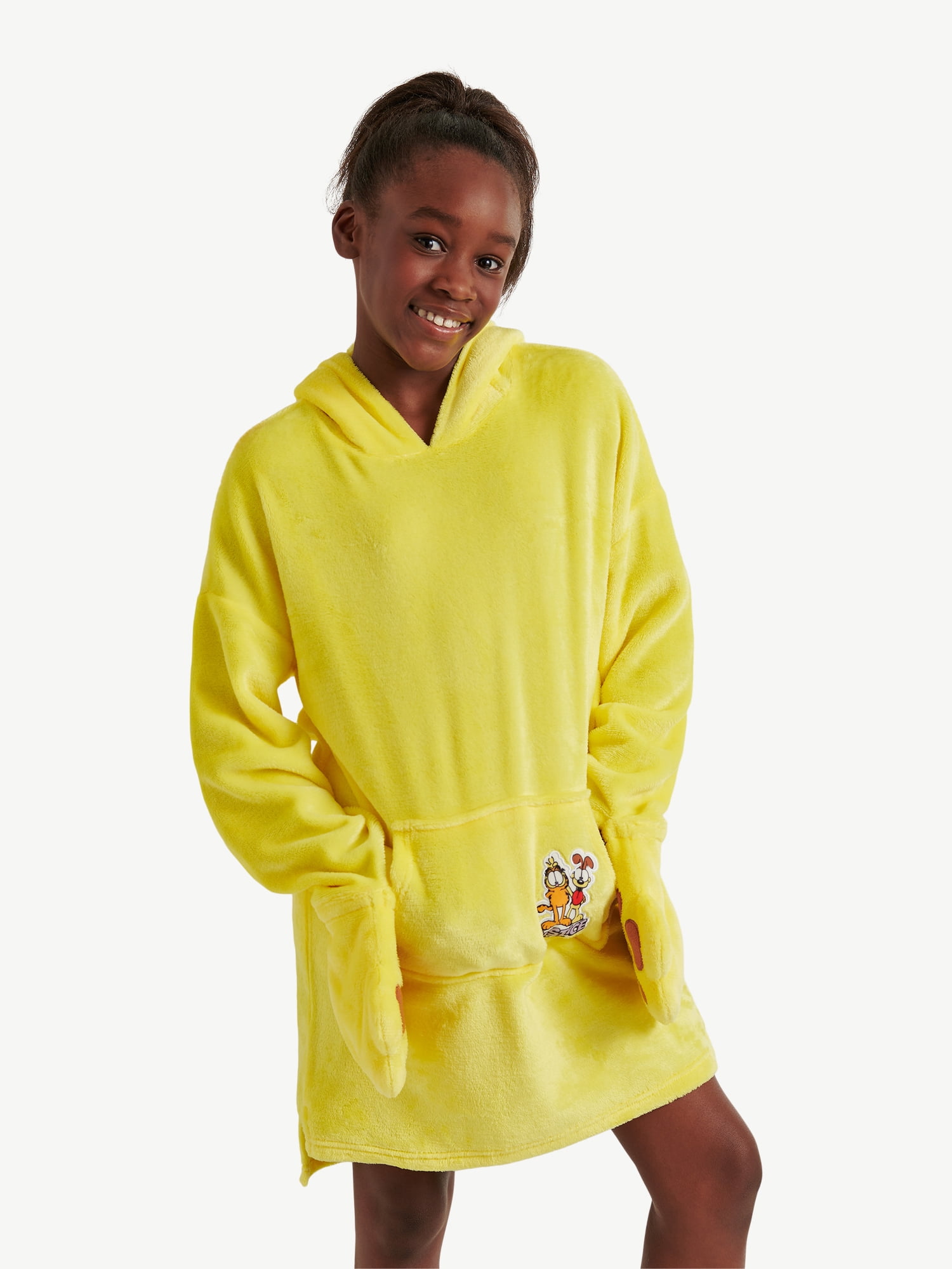 Justice Girls Long Sleeve Hooded Sleeper, Sizes S/M to L/XL