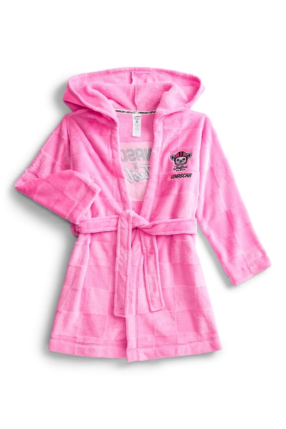 Girls x Nascar Jacquard Fleece Robe with Long Sleeves, Sizes 5-18